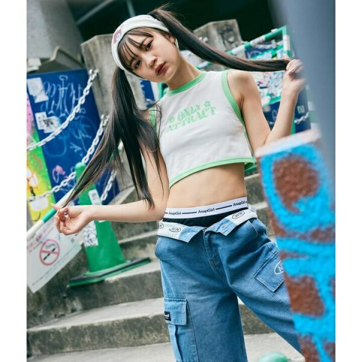 楽天市場】ANAPGiRL×mochuコラボバイカラーバッグリボンタンクトッフ゜ 
