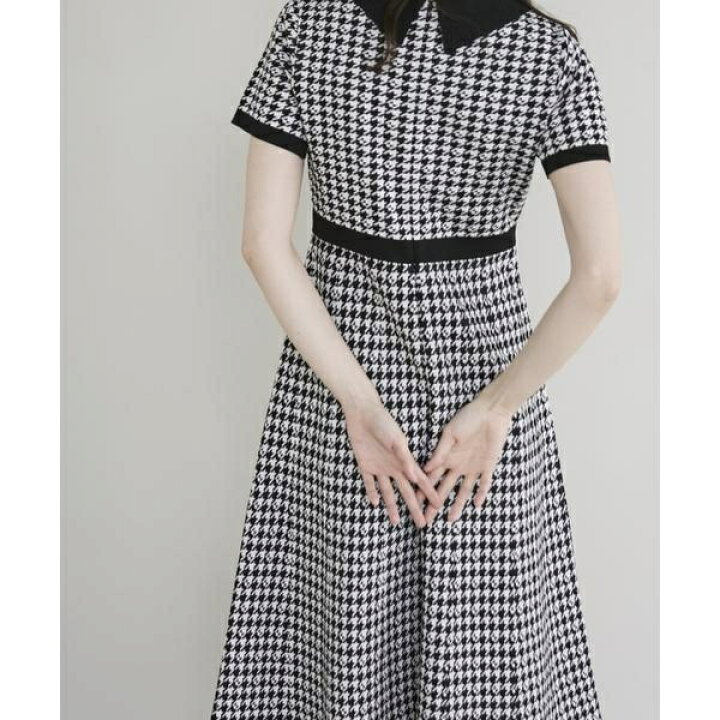 楽天市場】《大きいサイズ》千鳥柄ニットワンピース 《M Maglie le 