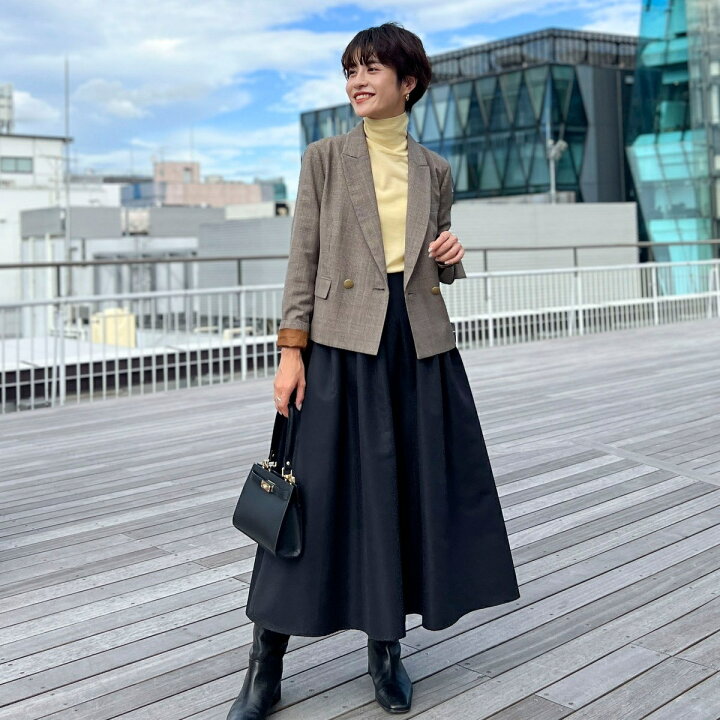 楽天市場】＜飯豊まりえさん着用＞グレンチェックショートジャケット 