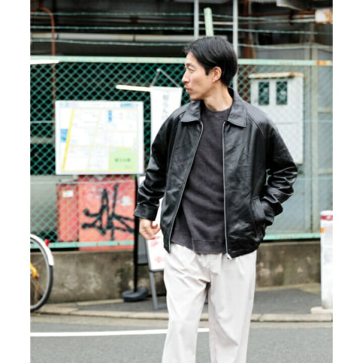 楽天市場】ラムレザー ZIP UP ジャケット／アイテムズ アーバン 