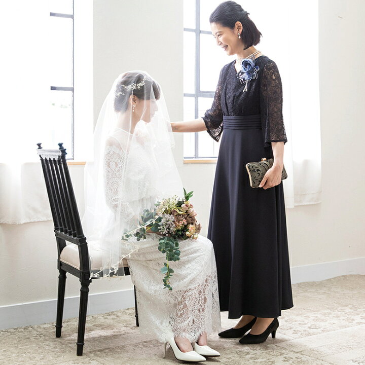 楽天市場】《マザードレス》レース切り替えドレス/ワンピース/結婚式  