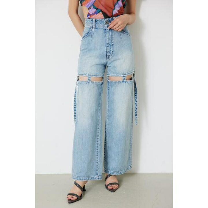 楽天市場】スラッシュレッグJ/W DENIM PT／リエンダ（rienda） : 丸井  