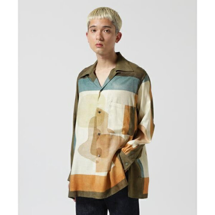 楽天市場】YOKE／ヨーク／Printed Open Collar Shirt／ガーデン 