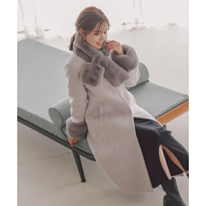 楽天市場】フェイクファー取外しコート／23AW／プロポーション ボディ 