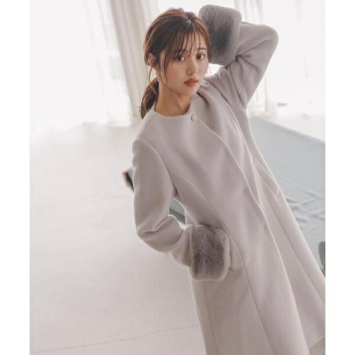 楽天市場】フェイクファー取外しコート／23AW／プロポーション ボディ 