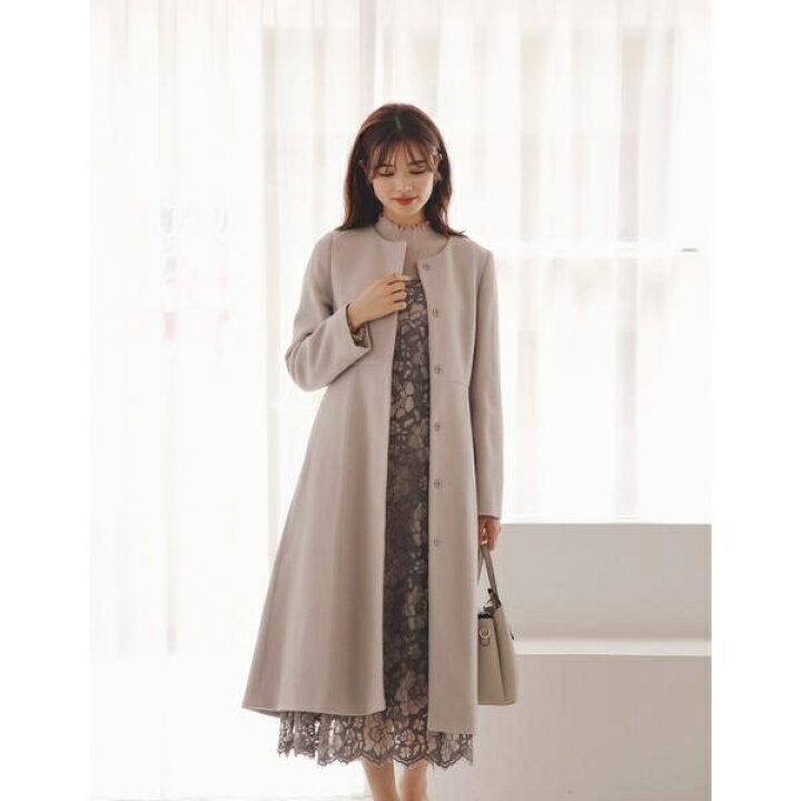 楽天市場】ノーカラーフレアコート／プロポーション ボディ  