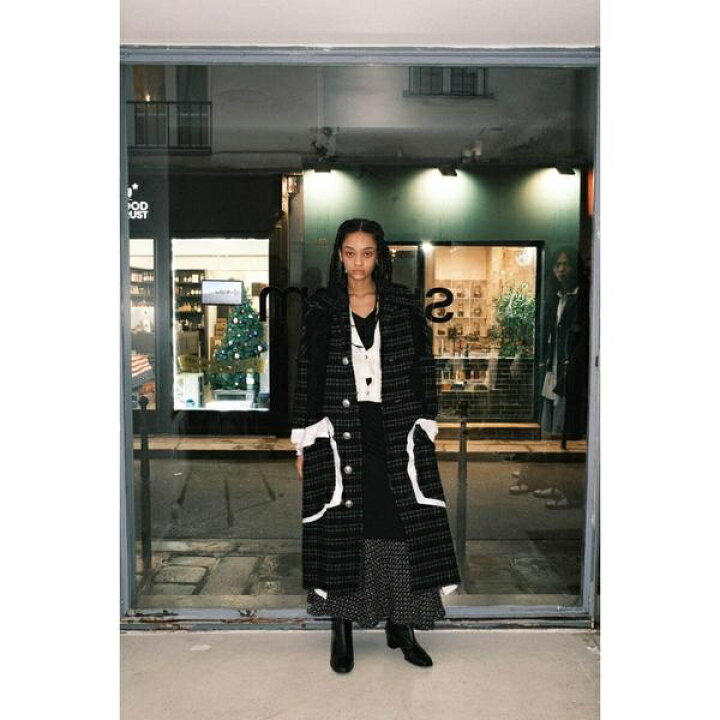 楽天市場】sulvam／サルバム／HOUNDSTOOTH OVER COAT／ハンドステッチ  