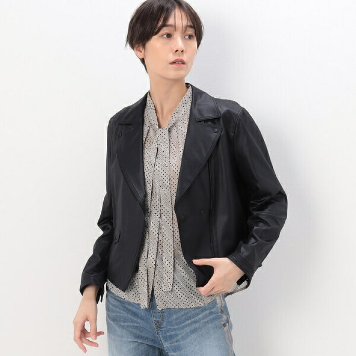 楽天市場】〔 TALLサイズ 〕 ポンチフェイクレザーエンボス ライダース 