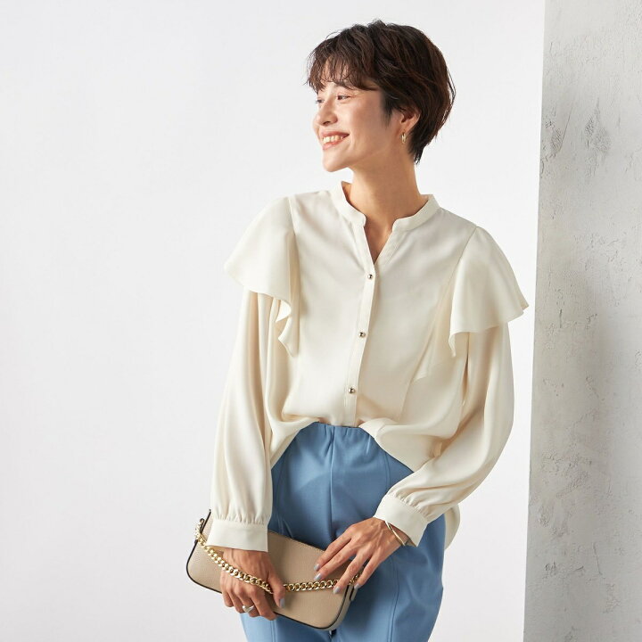 楽天市場】バックサテンラッフルブラウス／ノーリーズ（NOLLEY 