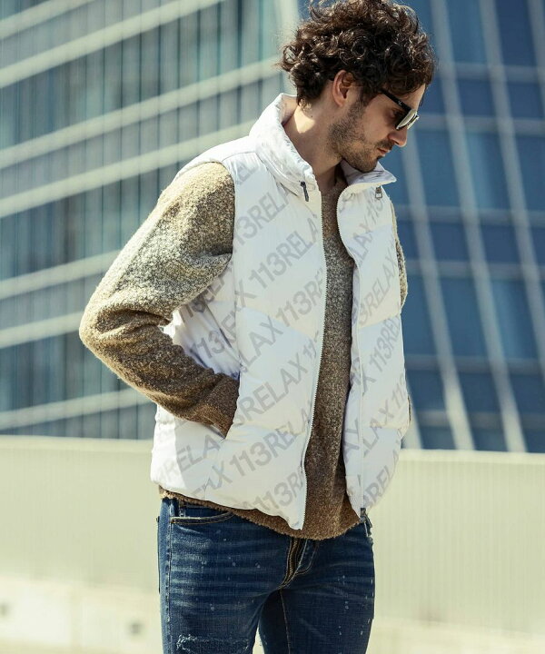 楽天市場】1PIU1UGUALE3 RELAX 総柄ダウンベスト／ウノピゥウノウ  