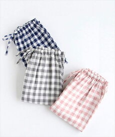 レディース ギンガムチェックリラックスルームパンツ／テディショップ（TeddyShop）