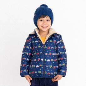 裏ボアフリース リバーシブル総柄ジャンパー／ミキハウス ホットビスケッツ（MIKIHOUSE HOT BISCUITS）