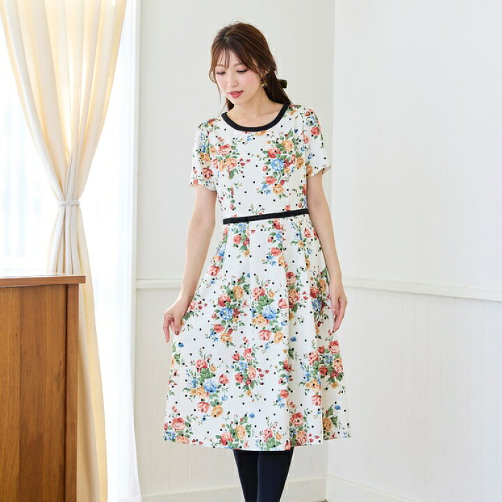 楽天市場】フロッキードットワンピース／ローズティアラ（Rose Tiara 