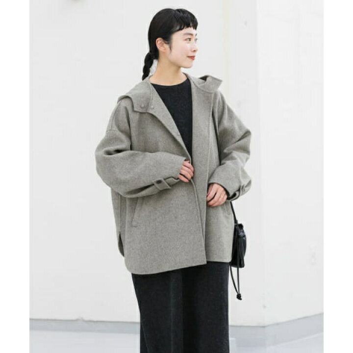 楽天市場】ウールフードショートコート／かぐれ（kagure） : 丸井  