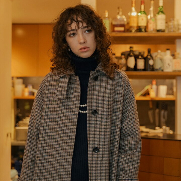 楽天市場】ステンカラーチェックロングコート／ドゥ アルシーヴ（Doux 