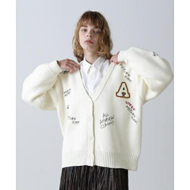 SCRIBBLING KNIT CARDIGAN／ スクリブリング ニットカーディガン／アヴィレックス（AVIREX）