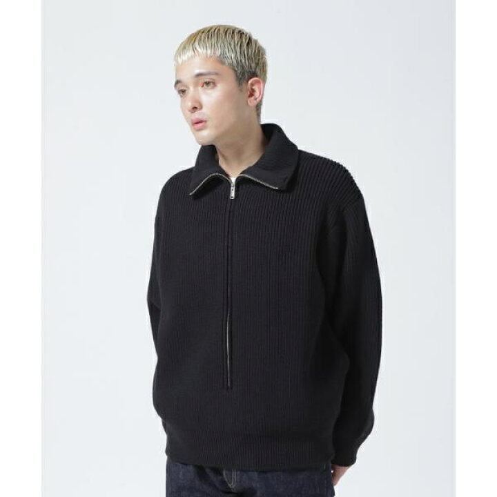 楽天市場】YOKE／ヨーク／ 3／4 FRONT ZIP HIGHNECK RIB SWEATER 
