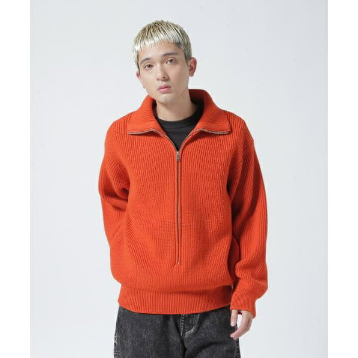 楽天市場】YOKE／ヨーク／ 3／4 FRONT ZIP HIGHNECK RIB SWEATER 