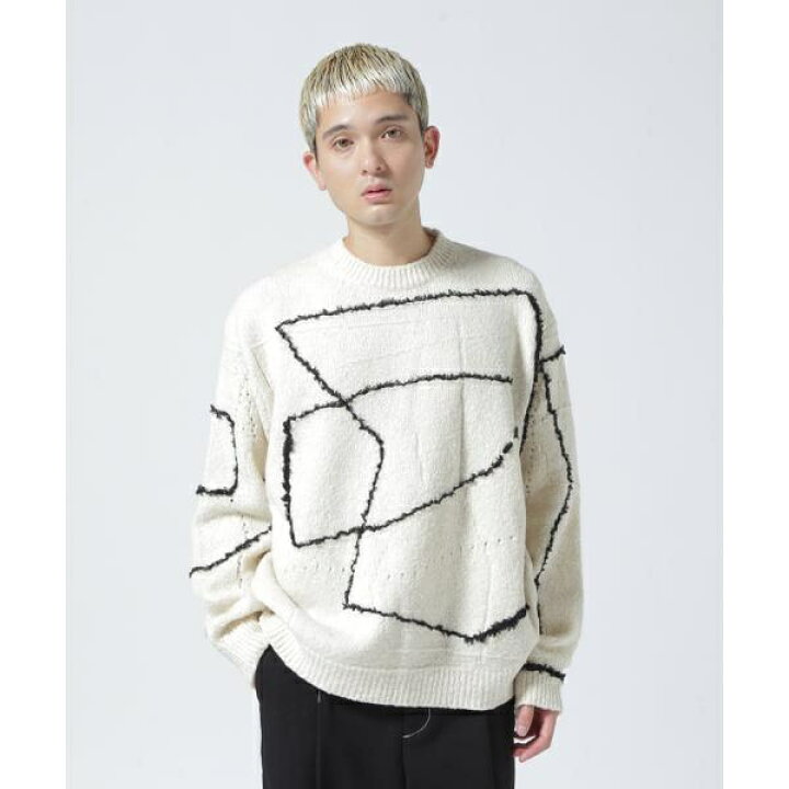 楽天市場】YOKE／ヨーク／CONTINUOUS LINE EMBROIDERY SWEATER 