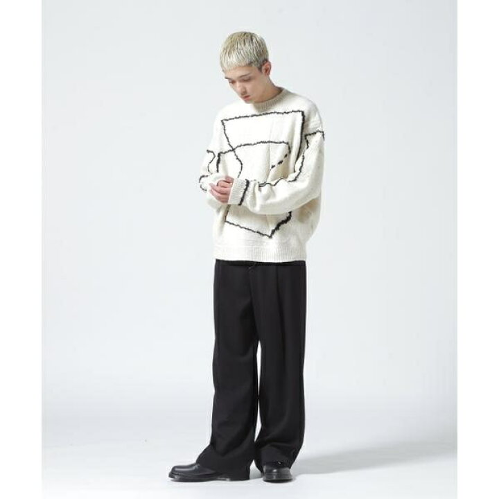 楽天市場】YOKE／ヨーク／CONTINUOUS LINE EMBROIDERY SWEATER 