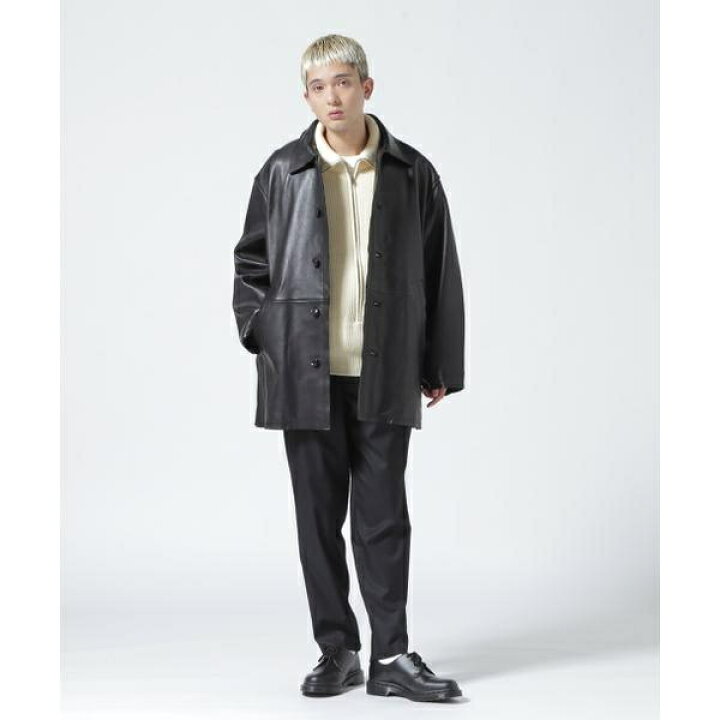 楽天市場】YOKE／ヨーク／Cut-Off Leather Car Coat／ガーデン（GARDEN  