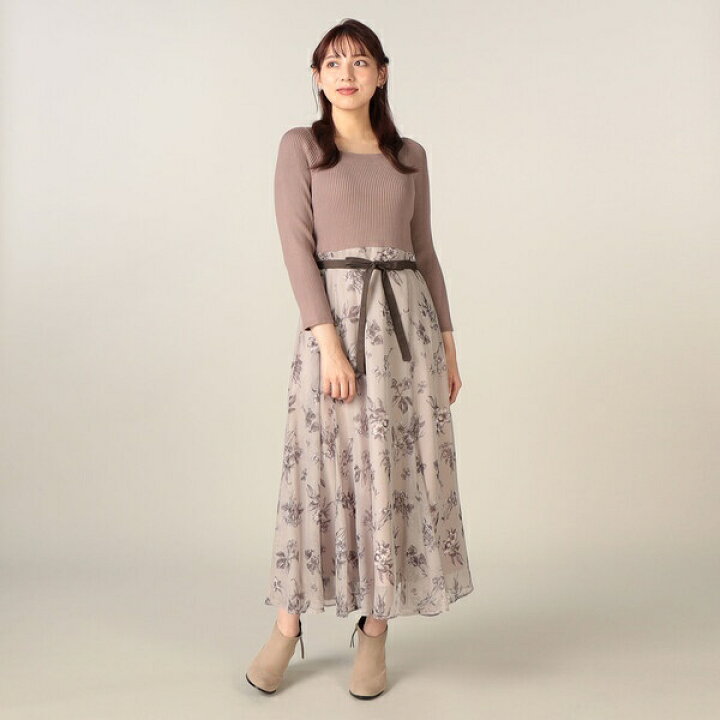 楽天市場】フラワープリントドッキングワンピース／レッセパッセ 