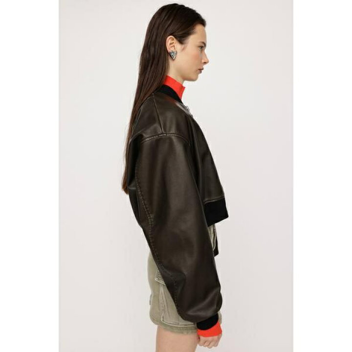 楽天市場】VINTAGE F／LEATHER CROP ブルゾン／スライ（SLY） : 丸井 
