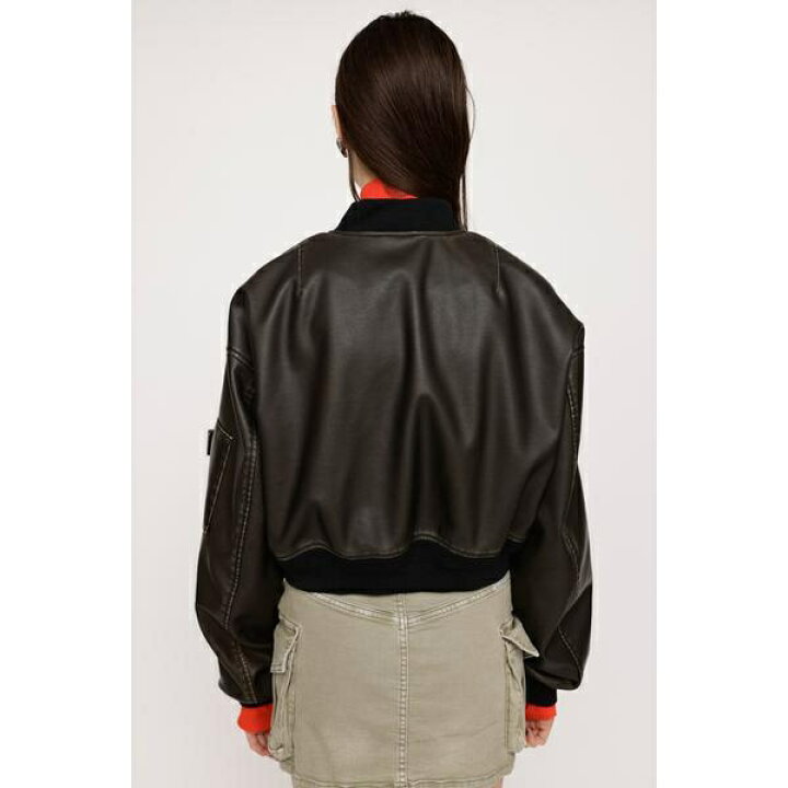 楽天市場】VINTAGE F／LEATHER CROP ブルゾン／スライ（SLY） : 丸井 