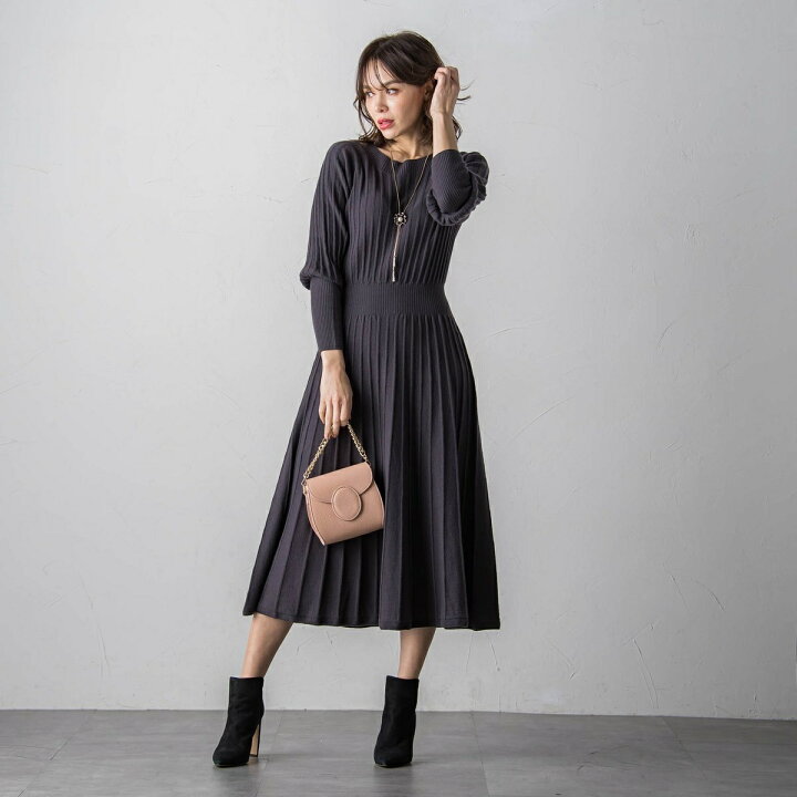 楽天市場】カールカールリブワンピース≪手洗い可能≫／ビアッジョ  