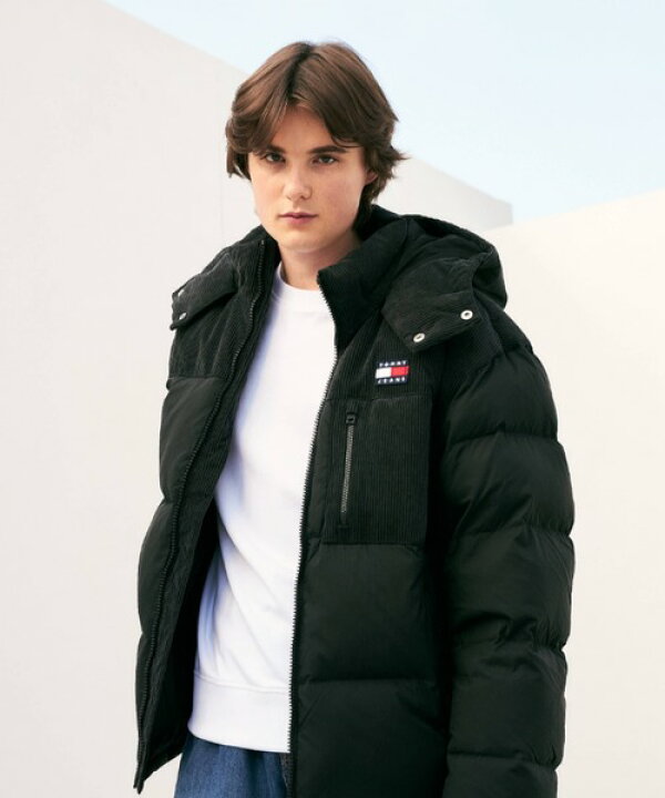 楽天市場】コーデュロイミックスパッファダウンジャケット／トミー  