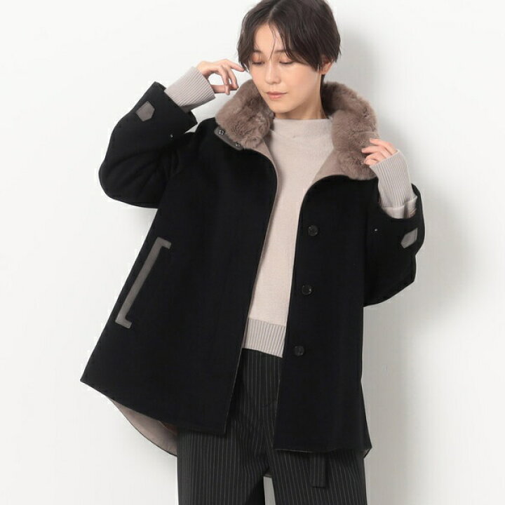 楽天市場】〔 TALLサイズ 〕 アンゴラウール Aラインショートコート 