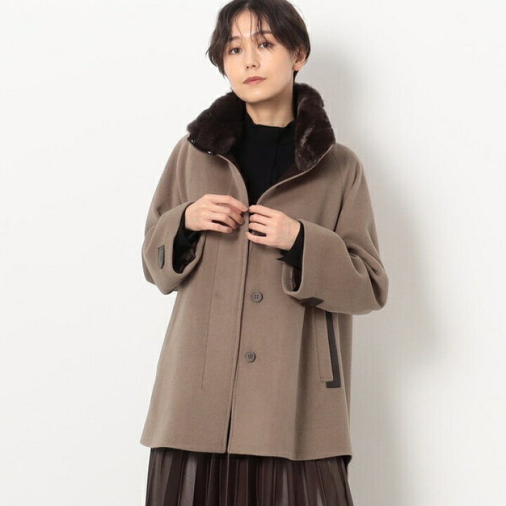 楽天市場】〔 TALLサイズ 〕 アンゴラウール Aラインショートコート 
