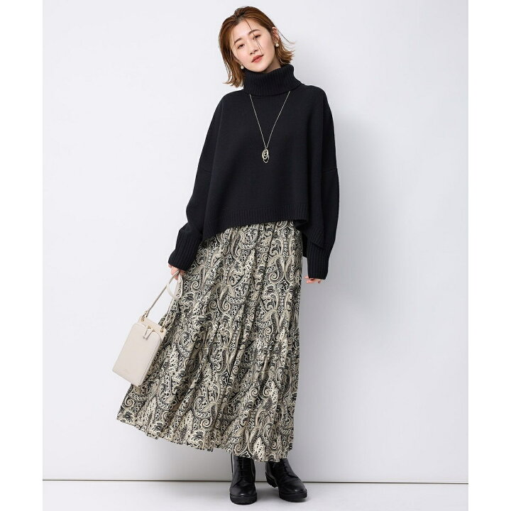 楽天市場】【杏さん着用/洗える】フレンチペイズリーデシン ティアード 