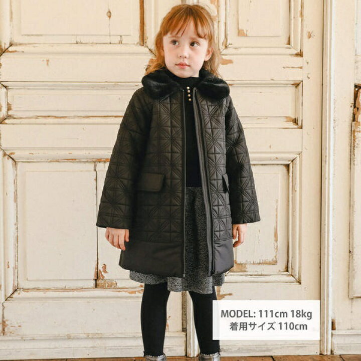楽天市場】【撥水加工】キルティングタフタロングコート(100~150cm  