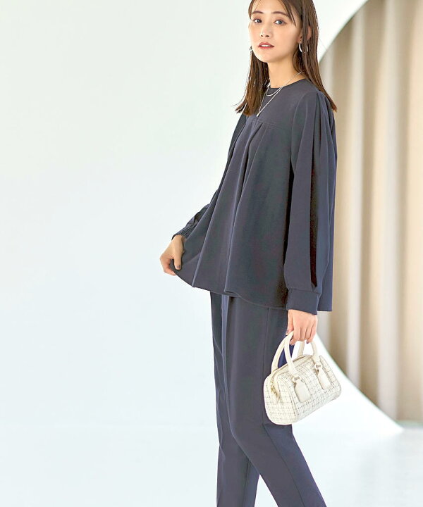 楽天市場】【S〜5L】【洗える/ストレッチ/裏起毛】タックフレア  