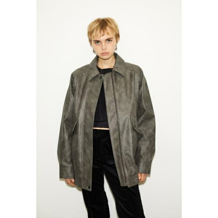楽天市場】【THROW】F／LEATHER SWING TOP ブルゾン／スライ（SLY 