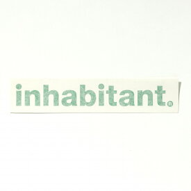 inhabitant(インハビタント) Inhabitant logo sticker／インハビタント（inhabitant）
