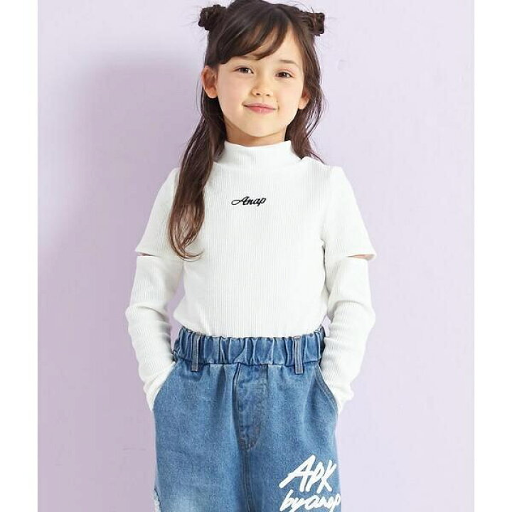 楽天市場】プチハイネック袖カットテレコロングTシャツ／アナップ 