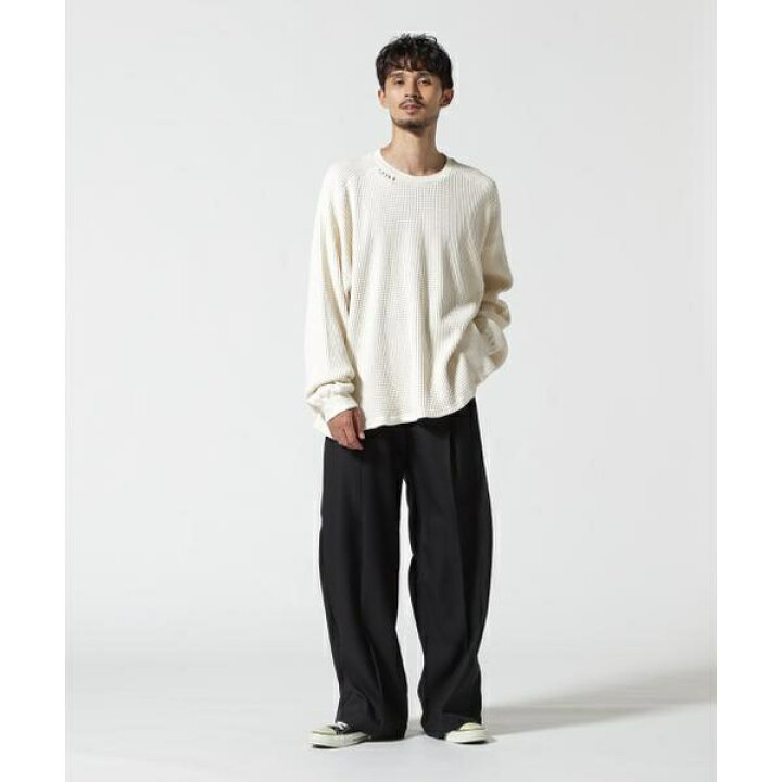 楽天市場】ANCELLM／アンセルム／DAMAGE HEAVY WAFFLE OVERSIZED LS 