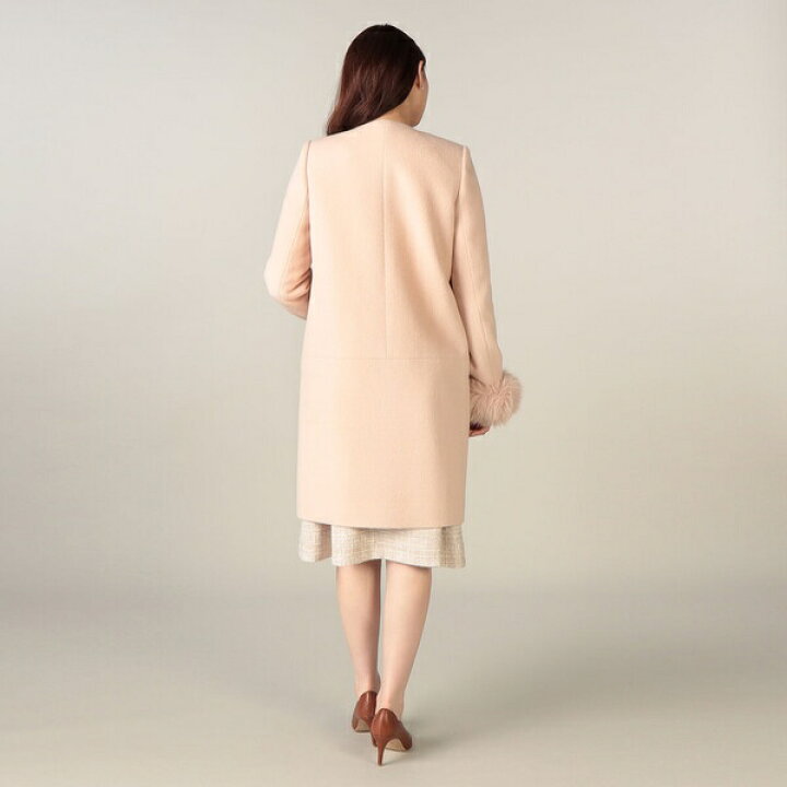 楽天市場】【尾州織】ノーカラーコクーンコート／レッセパッセ（LAISSE  