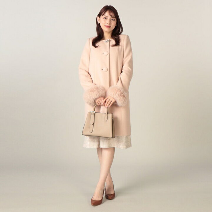 楽天市場】【尾州織】ノーカラーコクーンコート／レッセパッセ（LAISSE  