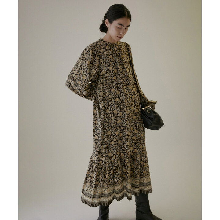 楽天市場】【WEB限定】エスニックフラワープリントワンピース／サロン  