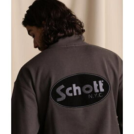 WEB LIMITED／HARF ZIP OVAL CHENILLE LOGO／ハーフジップ オーバ／ショット（Schott）