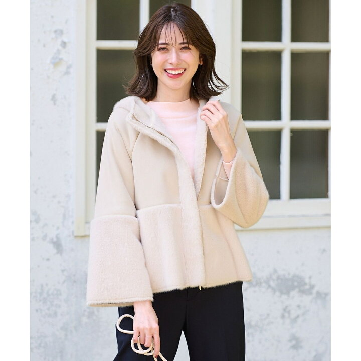 楽天市場】【大人百花・美人百花掲載】Luxuryフェイクムートン コート 