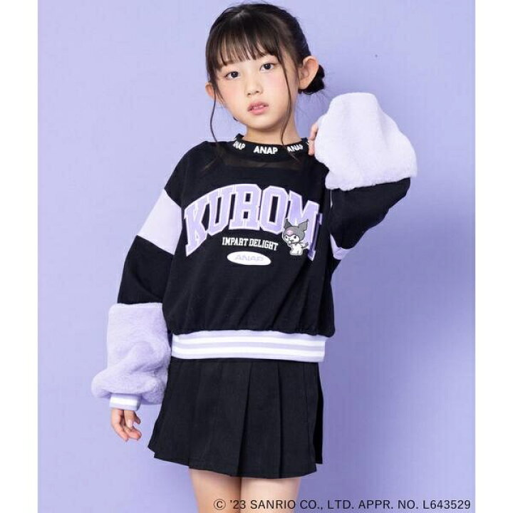 楽天市場】ANAPKIDS×クロミ袖ファーデザイントレーナー【ジュニアお 