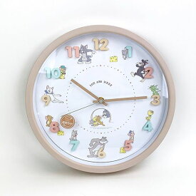 トムとジェリー アイコンウォールクロック なかまたち 時計 掛け時計 インテリア ベージュ／パーフェクト・ワールド・トーキョー（Perfect World Tokyo）