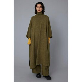 Square knit poncho／ヘリンドットサイ（HeRIN.CYE）