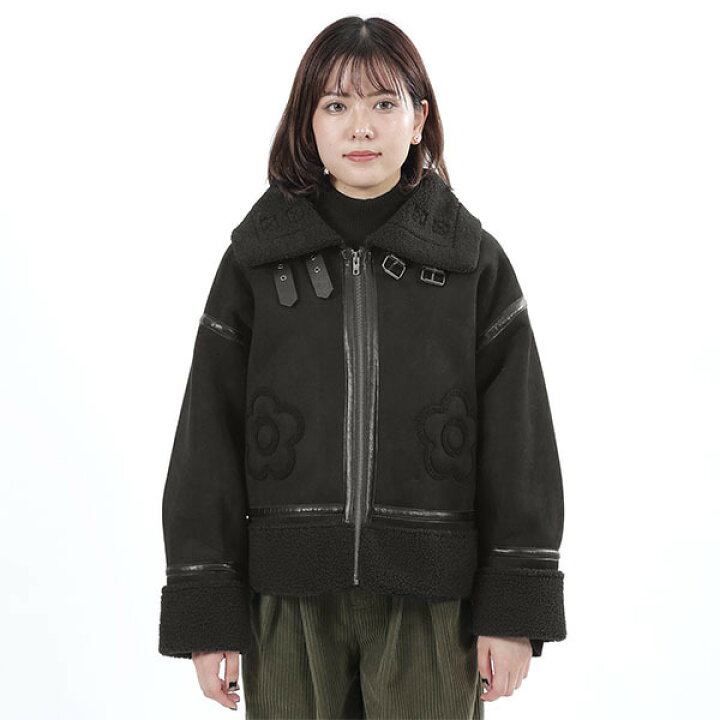 楽天市場】デイジーアイコンフェイクムートン ジャケット  