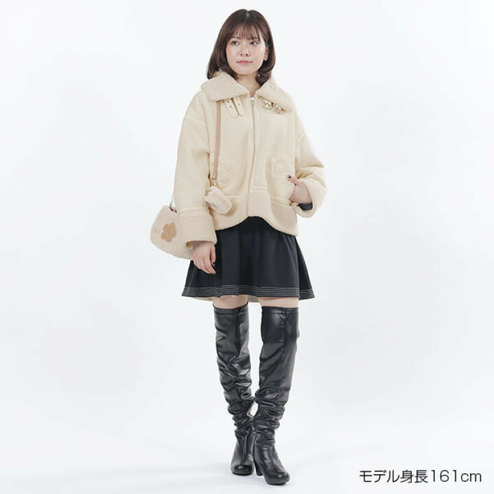 楽天市場】デイジーアイコンフェイクムートン ジャケット 