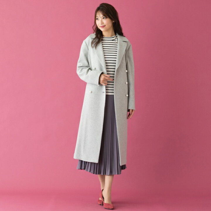 楽天市場】ダブルボタンロングコート／ローズティアラ（Rose Tiara  